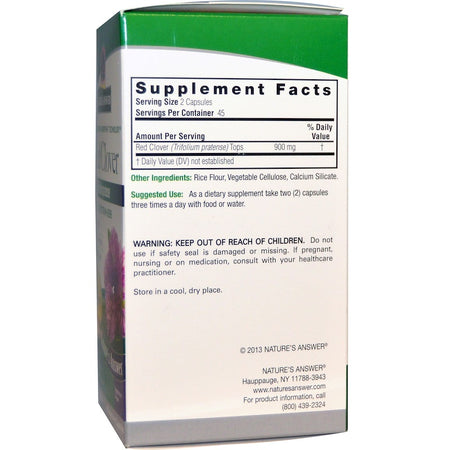 Nature's  Answers - Red Clover Tops - 90  V-Cap