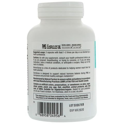 Natural Factors - WomenSense, EstroSense, Hormone Balancing,  - 120 Capsules