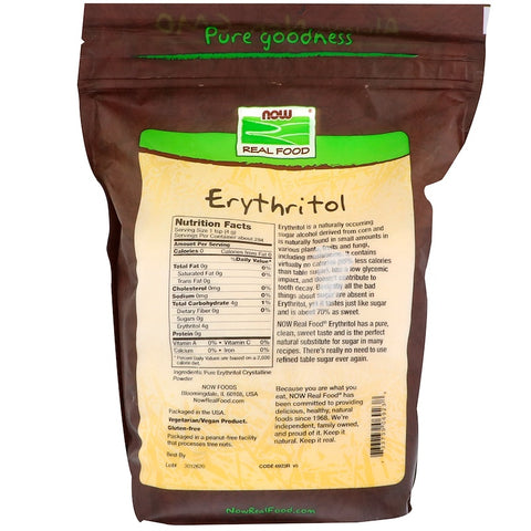 Now Foods - Real Food, Erythritol, Natural Sweetener, 2.5 lbs (1134 g)