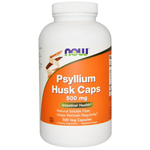 Now Foods - Psyllium Husk Caps, 500 mg, 500 Veggie Caps