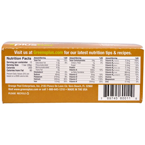 Green Plus - PLUSBAR Natural Protein Bar 59g Box - 12 Bars