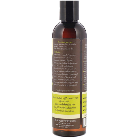 Dr Woods - Tea Tree Facial Cleanser With Shea Butter - 8 Ounce