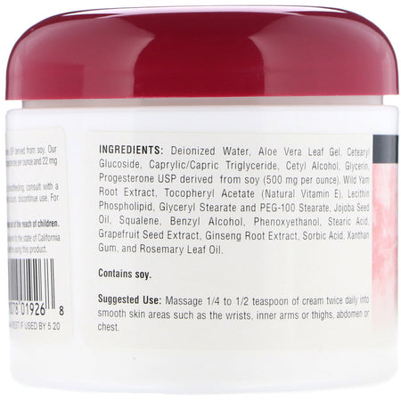 Source Naturals - Eternal Woman™ Progesterone Cream (CA) - 4 Oz