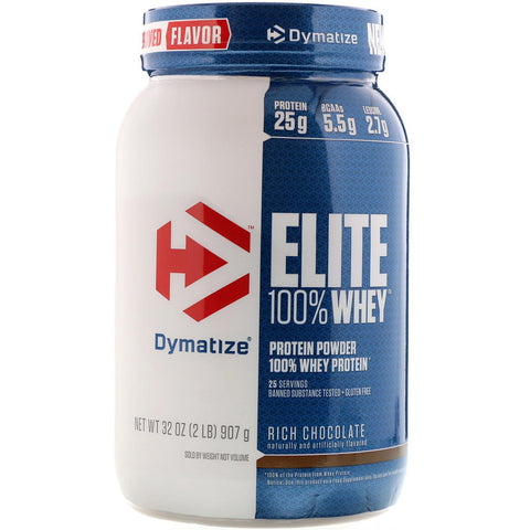 Dymatize - ELITE 100% WHEY, Rich Chocolate - 2 Lb (907 G)
