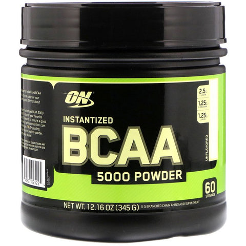 Optimum Nutrition - Instantized BCAA 5000 Powder, Unflavored, 12.16 oz (345 g)