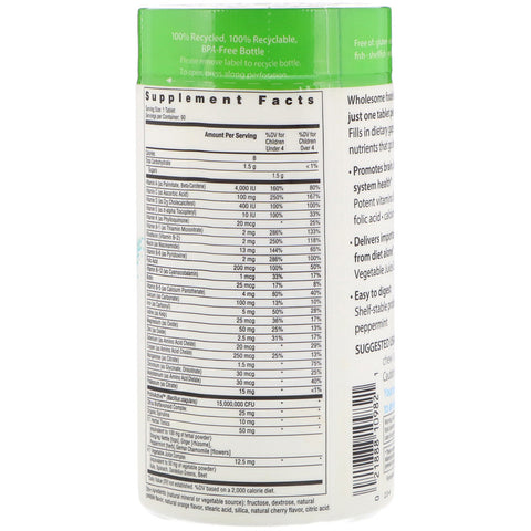 Rainbow Light - Kids One™ MultiStars, Food-Based Multivitamin, Fruit Punch, 90 Tablets