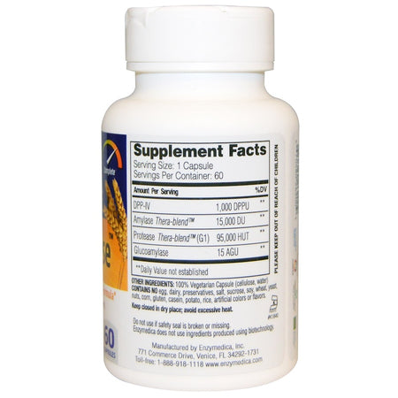 ENZYMEDICA - GlutenEase - 60 Capsules