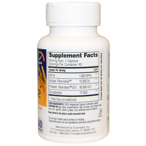 ENZYMEDICA - GlutenEase - 60 Capsules