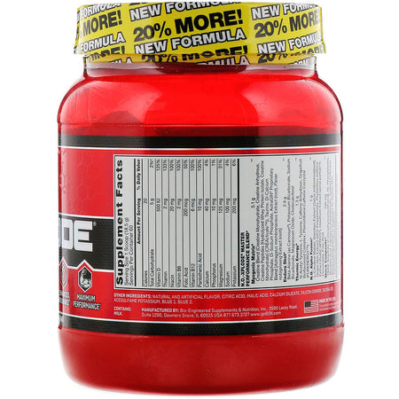 BSN - N.O.-Xplode, Pre-Workout Igniter, Blue Raz, 2.45 lbs (1.11 kg)
