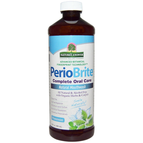 Nature's  Answers - PerioBrite, Natural Mouthwash, Winter Mint, 16 fl oz (480 ml)