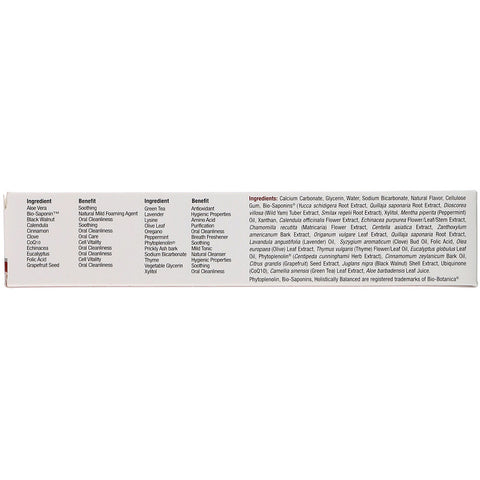 Nature's  Answers - PerioBrite, Natural Brightening Toothpaste with CoQ10 & Folic Acid, Cinnamint, 4 oz (113.4 g)