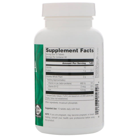 Source Naturals - Yaeyama Chlorella® 200 Mg - 600 Tablet