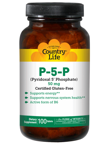 Country Life - P5P PYRIDOXAL-5-PHOSPHATE 50MG - 100 Tablet