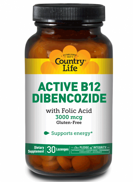 Country Life - ACTIVE B-12(DIBENCO.3000) 60'S - 60 Tablet