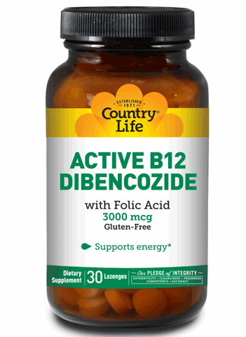 Country Life - ACTIVE B-12(DIBENCO.3000) 60'S - 60 Tablet