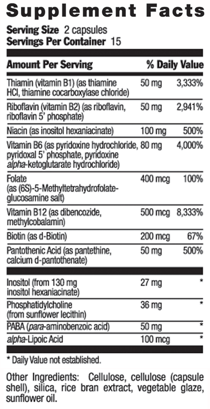 Country Life - COENZYME B-COMPLEX VCAPS 60 - 60 Vegicaps