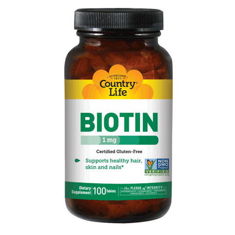 Country Life - BIOTIN 1000MCG. 100 - 100 Tablet