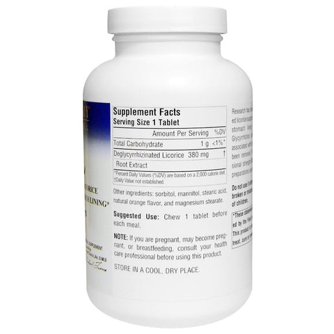 Planetary Herbals - DGL Deglycyrrhizinated Licorice, 200 Chewable Tablets