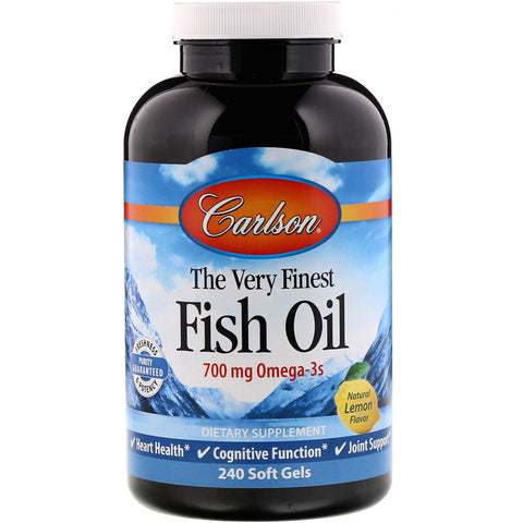 Carlson - The Very Finest Fish Oil, Lemon - 240 Softgels
