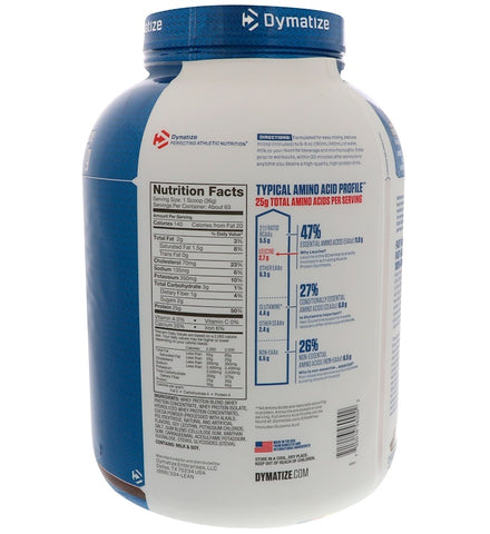 Dymatize - ELITE 100% WHEY, Chocolate Fudge - 5 Lb (2.3 Kg)