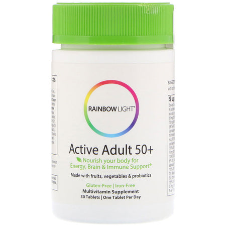 Rainbow Light - Active Adult 50+™Multivitamin with CoQ10 - 30 Tab