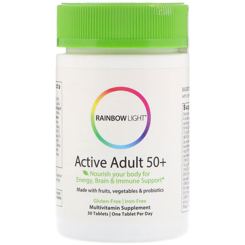 Rainbow Light - Active Adult 50+™Multivitamin with CoQ10 - 30 Tab