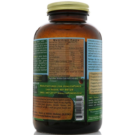 HealthFroce SuperFoods - Chlorella Manna™- 1200 Count VeganTabs™