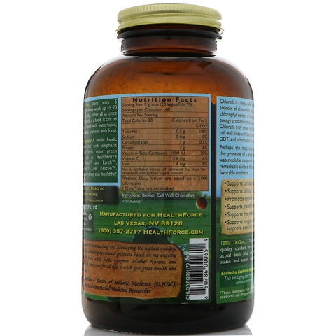 HealthFroce SuperFoods - Chlorella Manna™- 1200 Count VeganTabs™