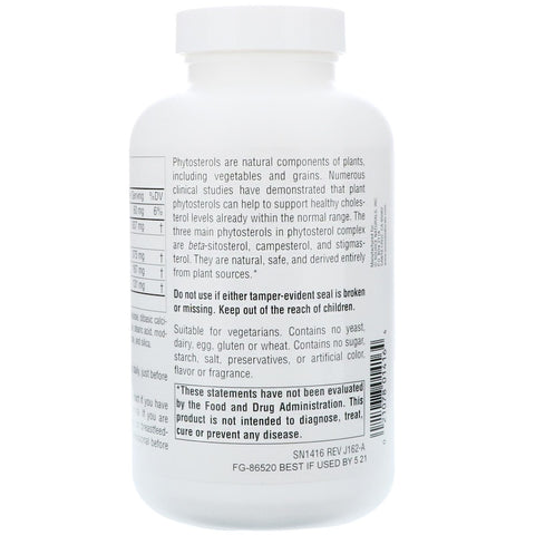 Source Naturals - Beta Sitosterol Mega Strength 375 Mg - 120 Tablet