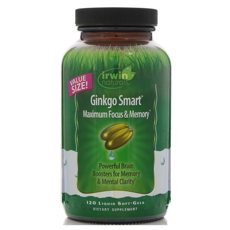 Irwin Naturals - Ginkgo Smart Maximum Focus & Memory-VALUE SIZE - 120 softgels
