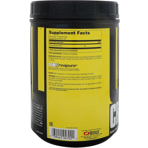 Universal Nutrition, Creatine, 1000 g (1 kg)