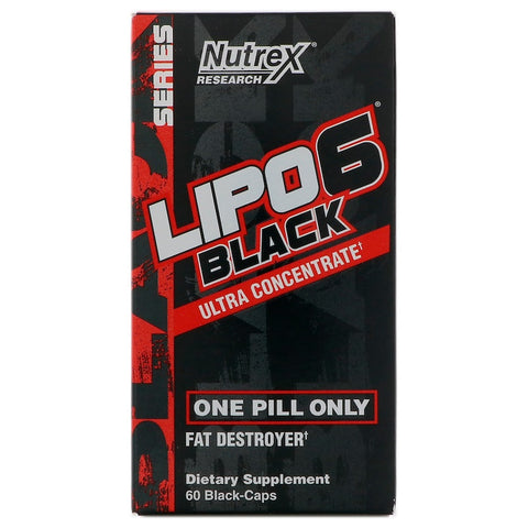 Nutrex Research - Lipo-6 Black Ultra Concentrate, 60 Black-Caps
