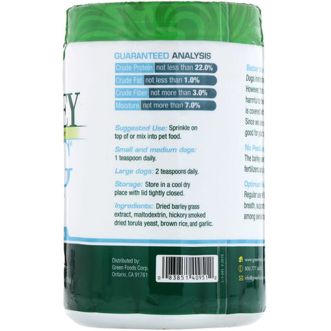 Green Food - Barley Dog - 11 Oz