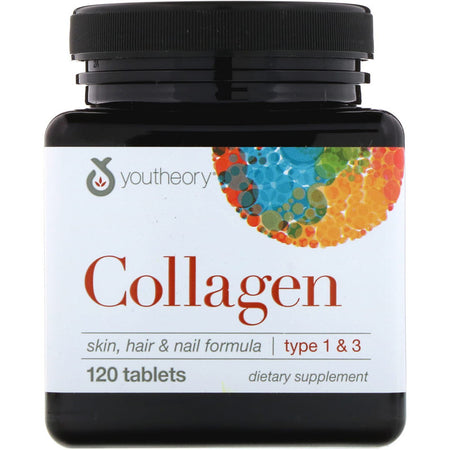 Youtheory - Collagen, Type 1 & 3, 120 Tablets