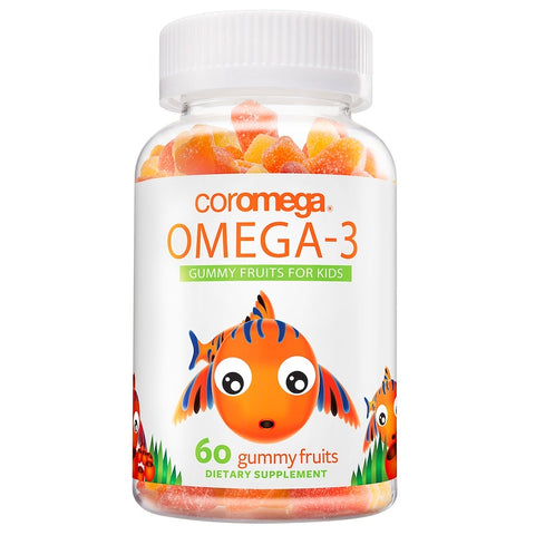 Coromega - Coromega, Omega-3, Gummy Fruits For Kids,  - 60 Gummy Fruits Unit(s)
