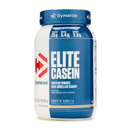 Dymatize - ELITE CASEIN, Smooth Vanilla - 2 Lb (907 G)
