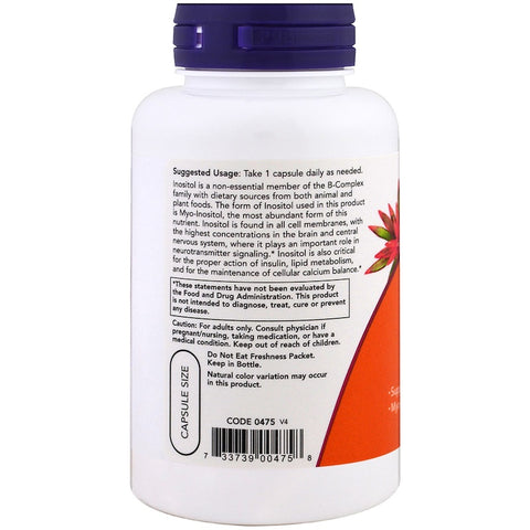 Now Foods - IInositol Capsules, 500 mg, 100 Capsules
