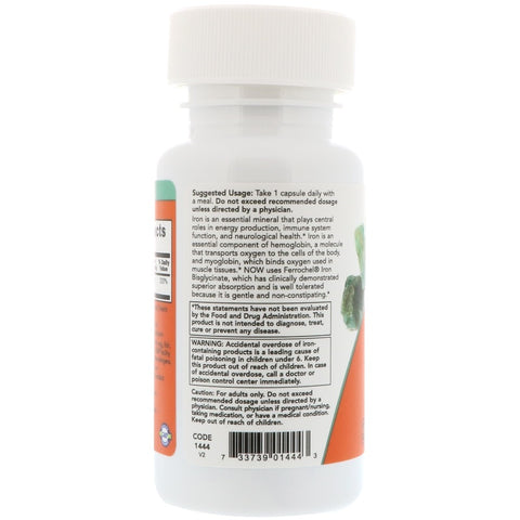 Now Foods - IRON 36MG FERROCHEL(R)  90 VCAPS - 90 Capsules