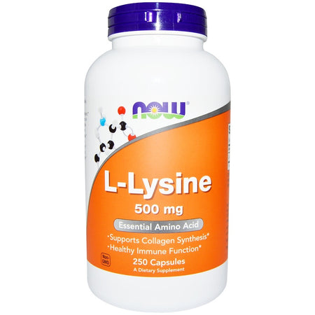 Now Foods -  L-Lysine, 500 mg, 250 Capsules