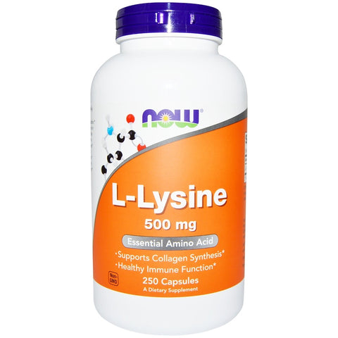 Now Foods -  L-Lysine, 500 mg, 250 Capsules