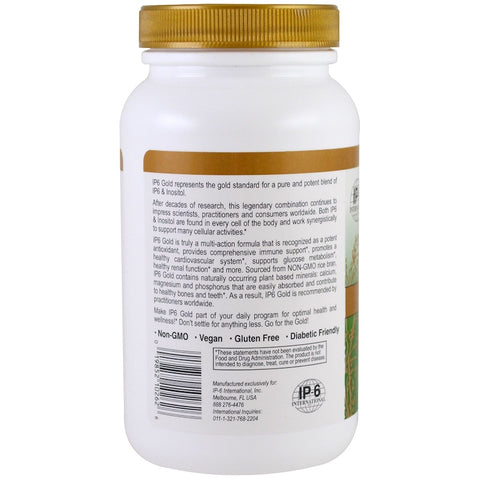 IP -6 International - IP6 Gold, Immune Support Formula- 120 Vegetarian  Capsules