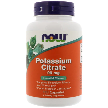 Now Foods - Potassium Citrate, 99 mg, 180 Capsules