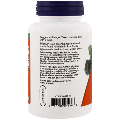 Now Foods - Selenium, 200 mcg, 180 Veggie Caps