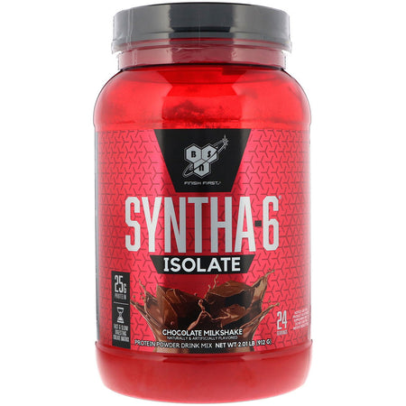 BSN - Syntha-6 Isolate, Protein Powder Drink Mix, Chocolate Milkshake, 2.01 lb (912 g)