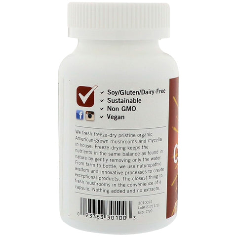 Eclectic Institute - Fresh Freeze-Dried Cordyceps, 560 mg, 120 Veg Caps
