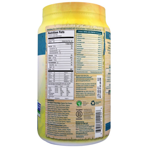 Garden Of Life - RAW Organic Protein, Organic Plant Formula, Unflavored, 1.25 lbs (568 g)