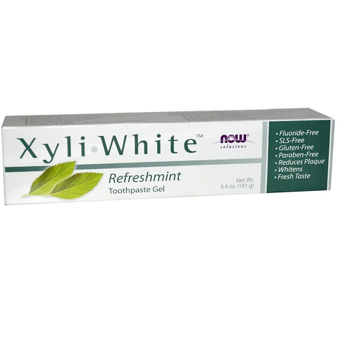 Now Foods - Solutions, XyliWhite, Toothpaste Gel, Refreshmint, 6.4 oz (181 g)