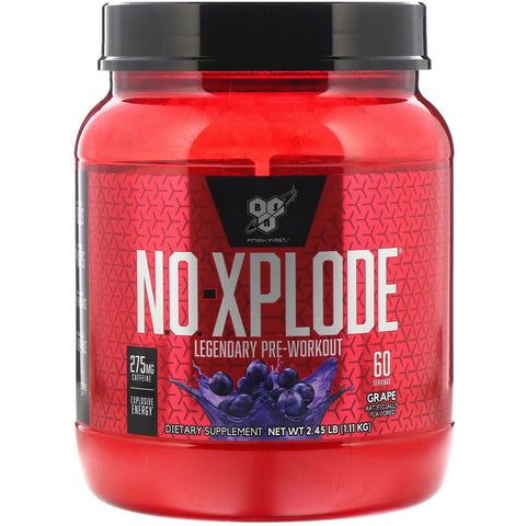 BSN - N.O.-Xplode, Legendary Pre-Workout, Grape, 2.45 lbs (1.11 kg)