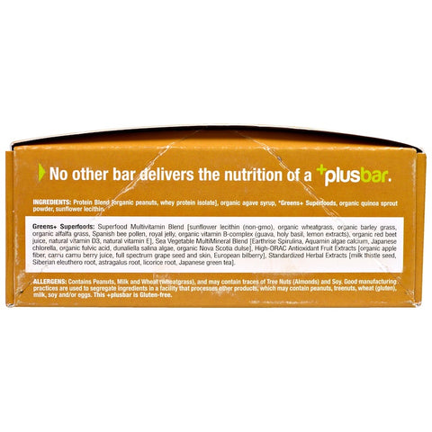 Green Plus - PLUSBAR Natural Protein Bar 59g Box - 12 Bars