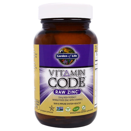 Garden Of Life - Vitamin Code, Raw Zinc, 60 Veggie CAPSULES